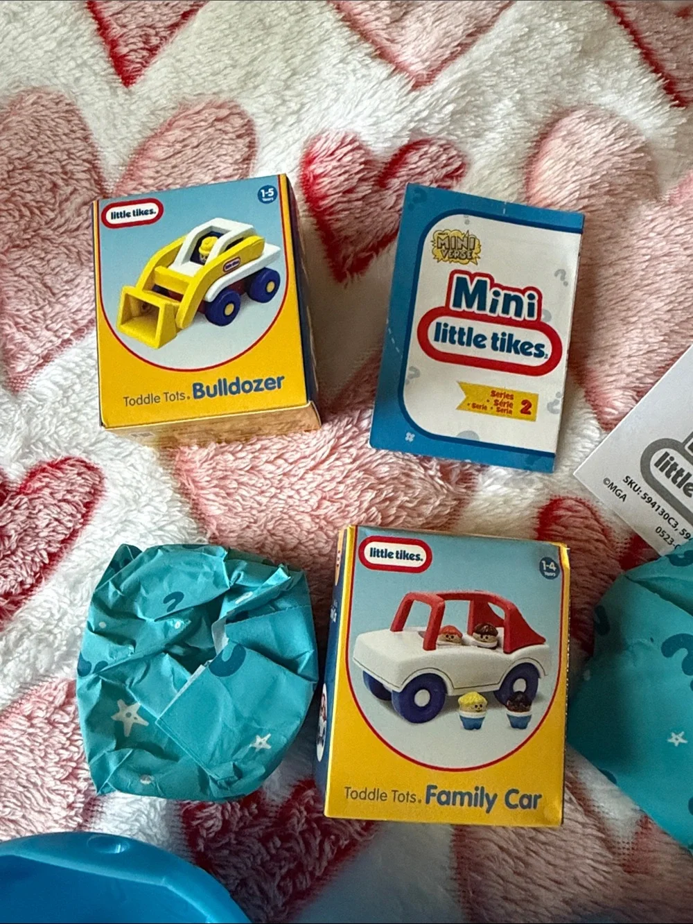 MGA Mini Surprise Family Car & Bulldozer - Blue Capsule Set mini little tikes